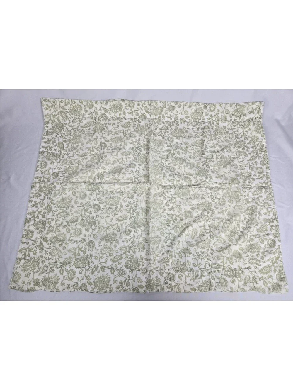 Pottery Barn Green Paisley Pillowcase Set Of 2 Standard Size
